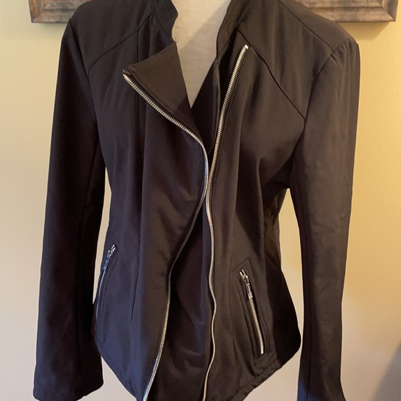 NWOT Calvin Klein Water Resistant Mod Biker Jacket - Picture 1 of 12